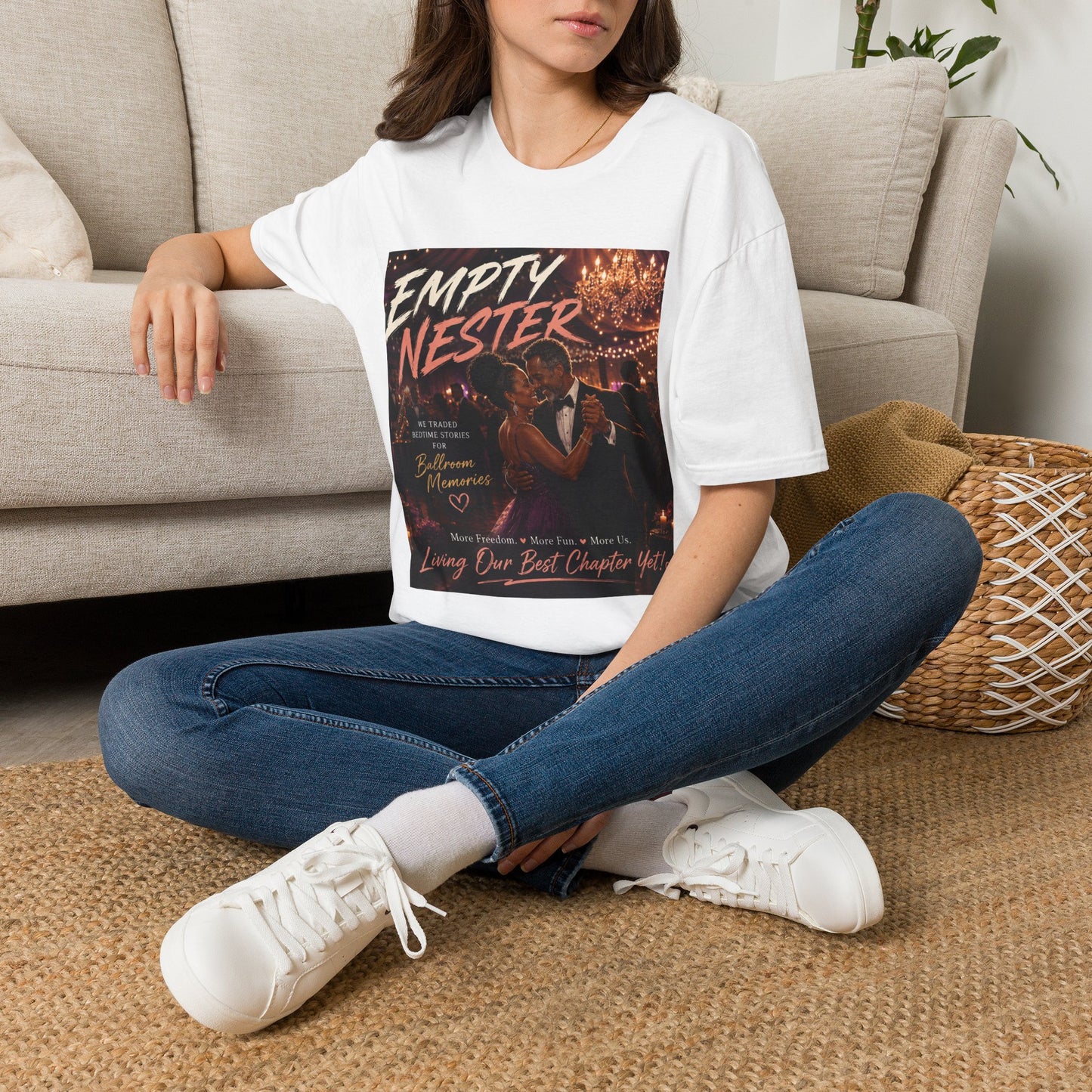 Empty Nester T-Shirt — Celebratory Retro Couple Design