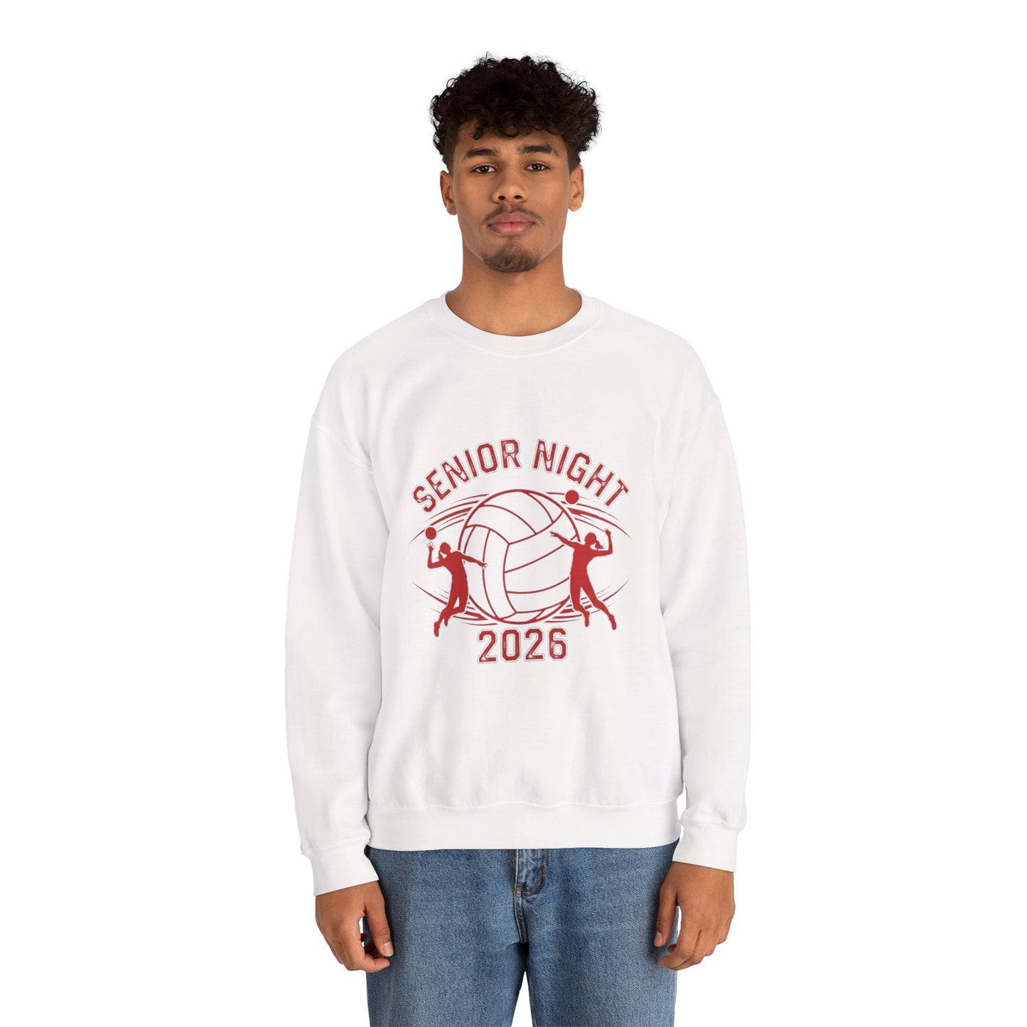 Senior Night Volleyball Sweatshirt, Unisex Crewneck for Athletes, Game Day Apparel, Team Spirit Wear, Graduation Celebration