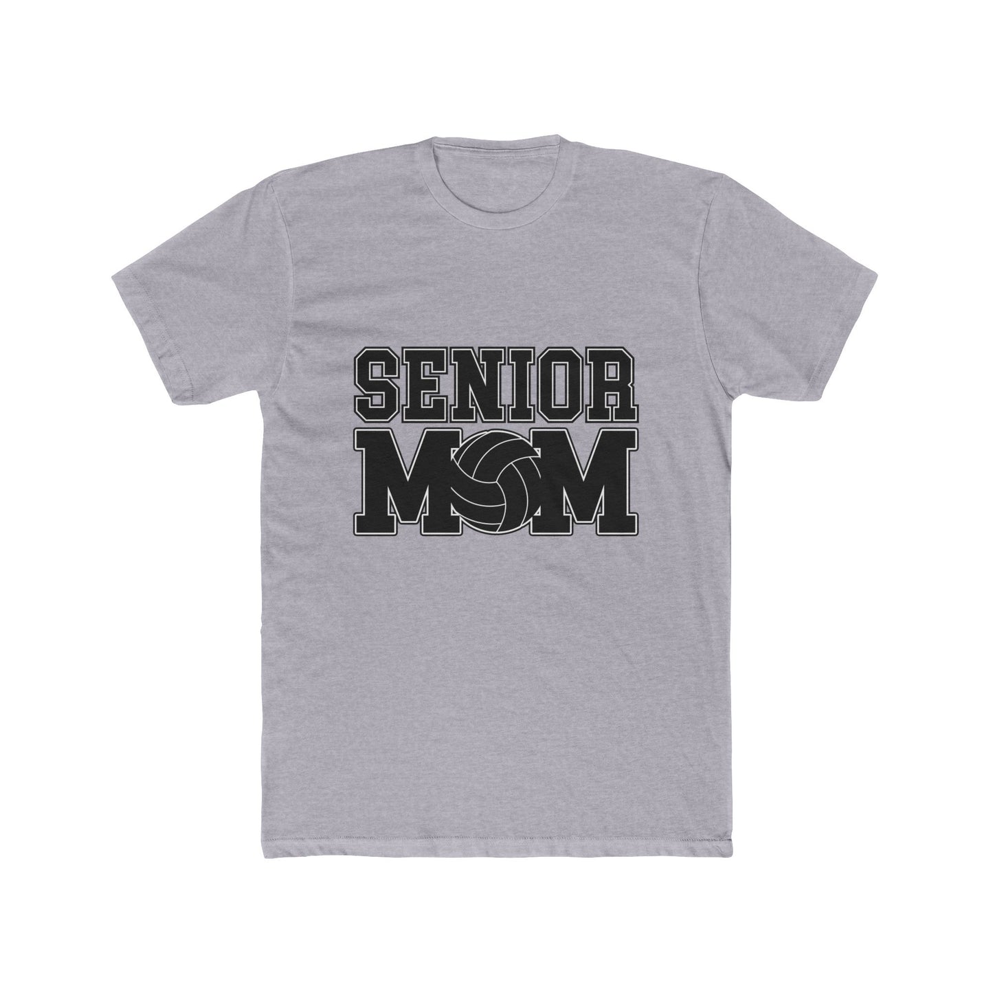 Senior Volleyball Mom Unisex Cotton Crew Tee - Perfect for High School Graduation, Gifts for Mothers, Family Celebrations, Casual Wear, Sports Events