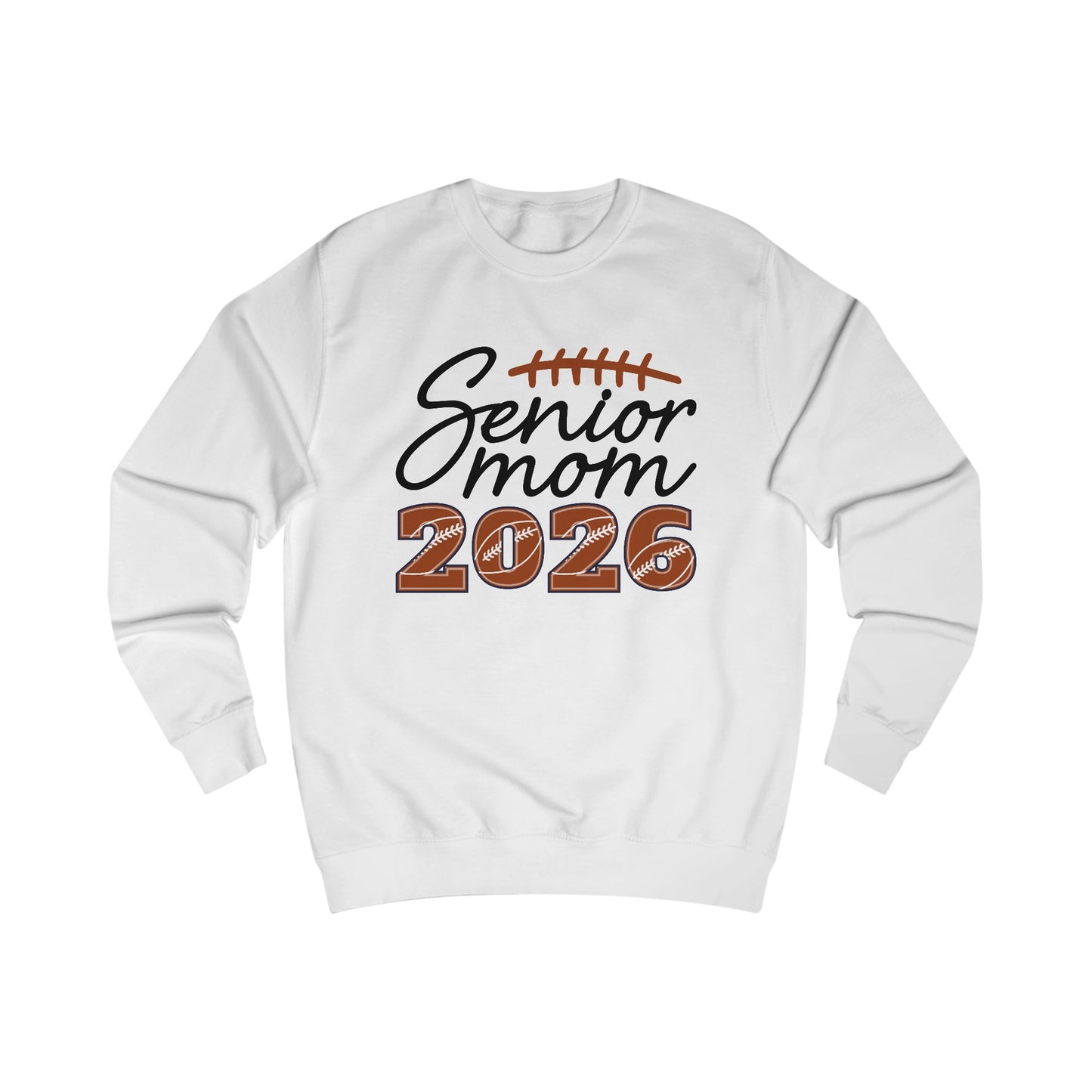Senior Mom 2026 Sweatshirt, Unisex College Spirit Wear, Graduation Gift, Football Mom Apparel, Cozy Senior Year Clothing