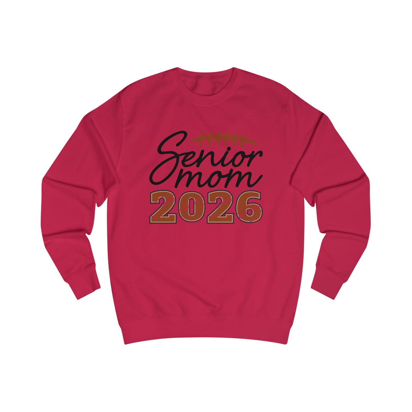 Senior Mom 2026 Sweatshirt, Unisex College Spirit Wear, Graduation Gift, Football Mom Apparel, Cozy Senior Year Clothing