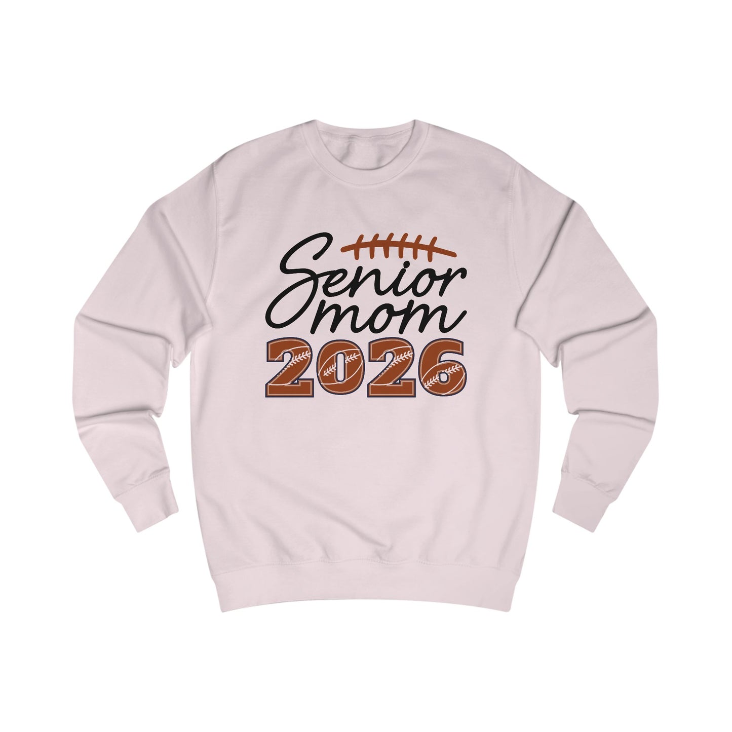 Senior Mom 2026 Sweatshirt, Unisex College Spirit Wear, Graduation Gift, Football Mom Apparel, Cozy Senior Year Clothing