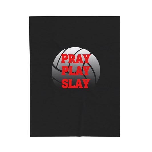Volleyball Velveteen Plush Blanket - Cozy Gift for Sports Lovers, Ideal for Game Days, Home Decor, Lounge, Birthdays, Holidays
