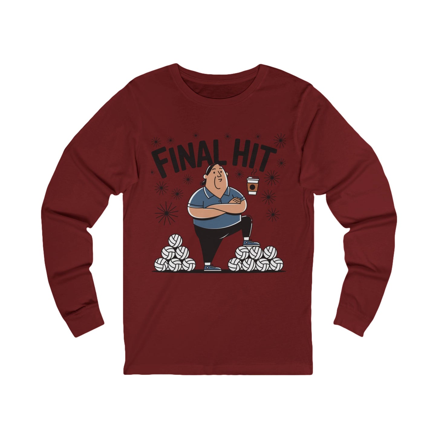 Final Hit Unisex Long Sleeve Tee, Funny Graphic Shirt, Gift for Coffee Lovers, Comfortable Everyday Wear, Perfect for Casual Outings, [...]