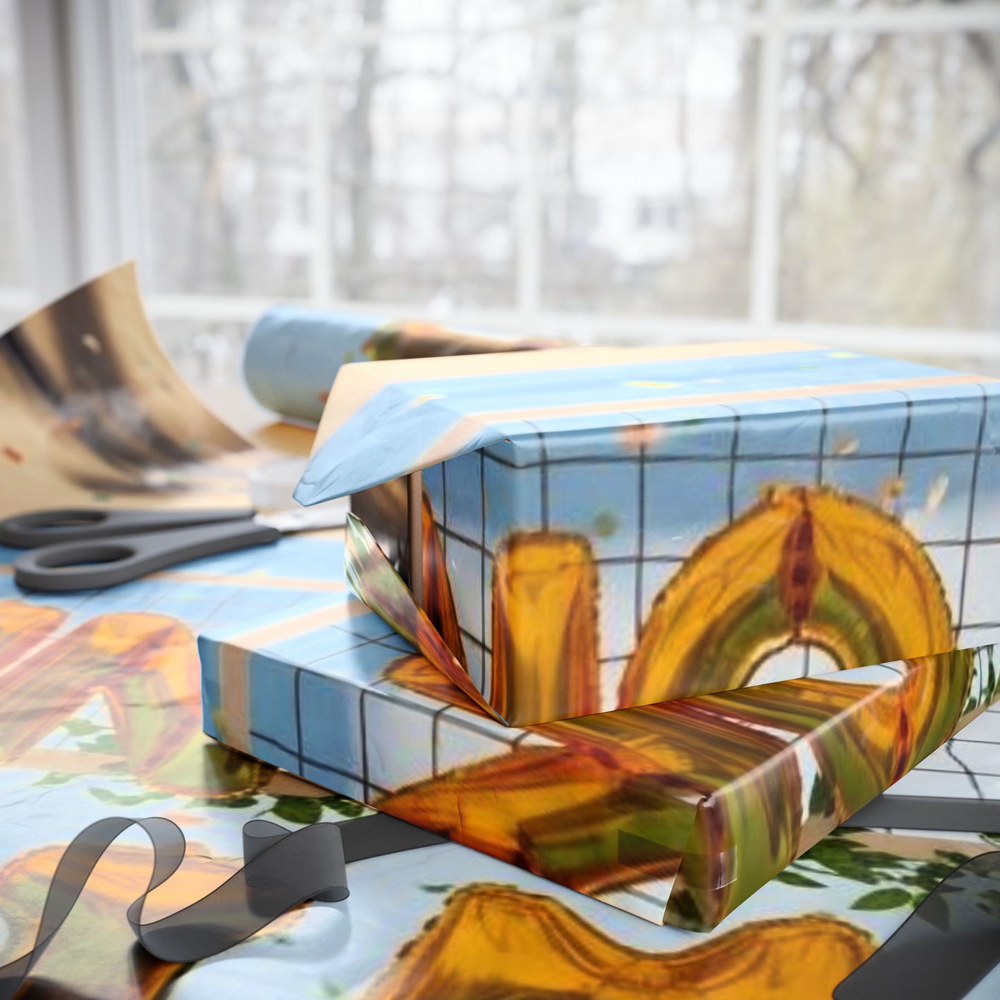 Tropical Paradise Wrapping Paper - Beautiful Beach Scene Gift Wrap for All Occasions