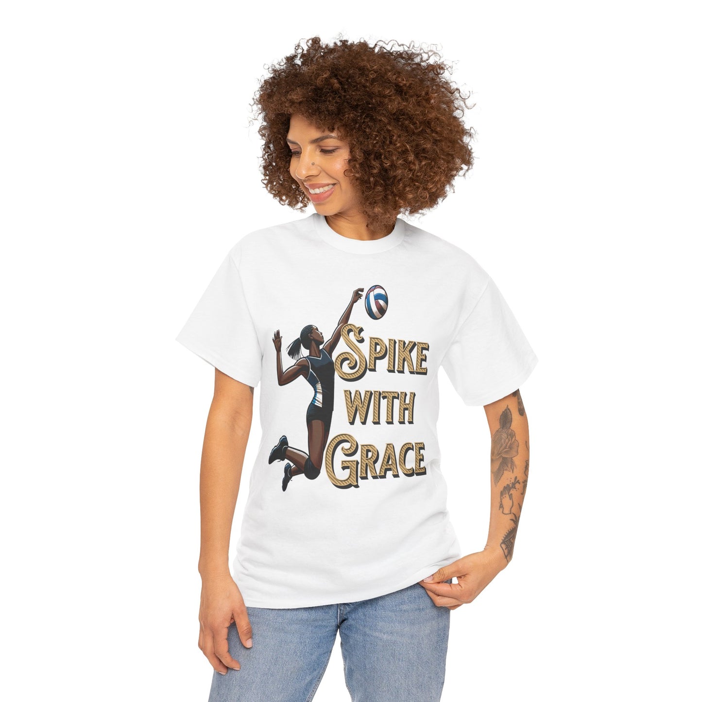 Spike with Grace Volleyball tshirt