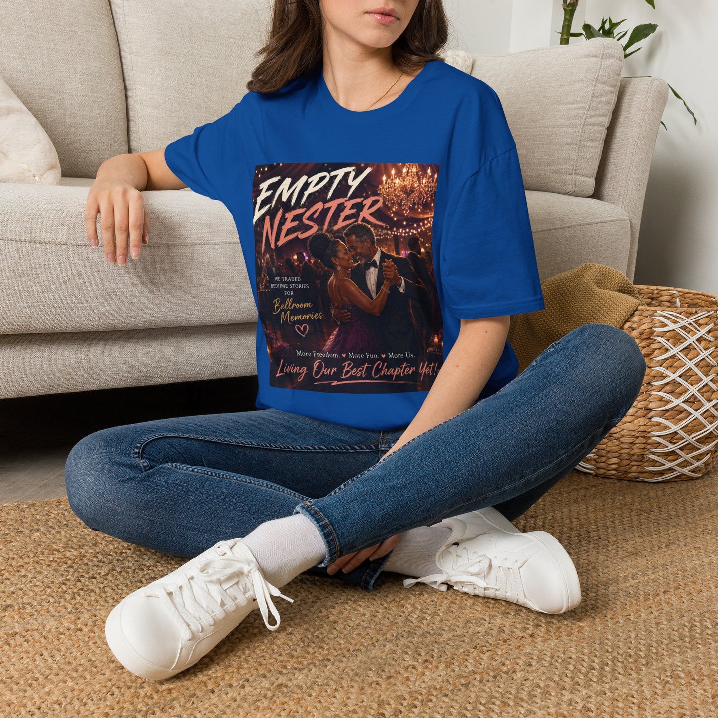 Empty Nester T-Shirt — Celebratory Retro Couple Design