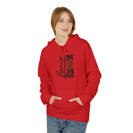 Senior Football Mom Hoodie, Perfect for Game Days, Gifts for Sports Moms, Cozy Fleece for Fall, Team Spirit Apparel, 2026 Senior Celebration