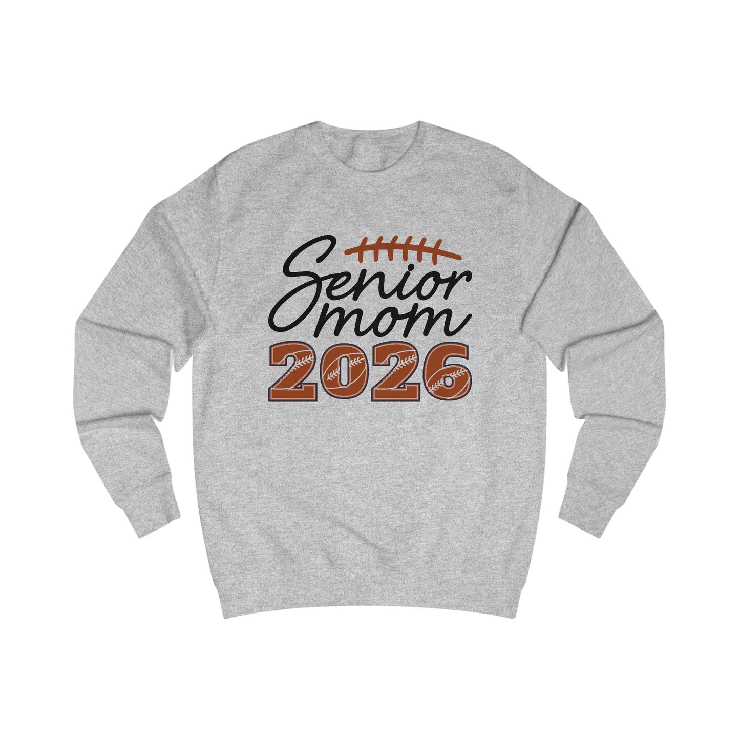 Senior Mom 2026 Sweatshirt, Unisex College Spirit Wear, Graduation Gift, Football Mom Apparel, Cozy Senior Year Clothing