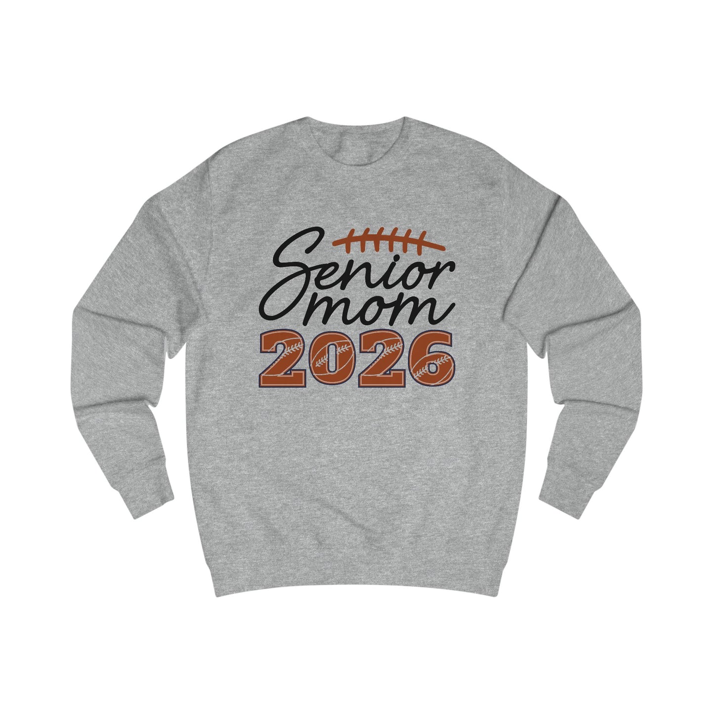 Senior Mom 2026 Sweatshirt, Unisex College Spirit Wear, Graduation Gift, Football Mom Apparel, Cozy Senior Year Clothing
