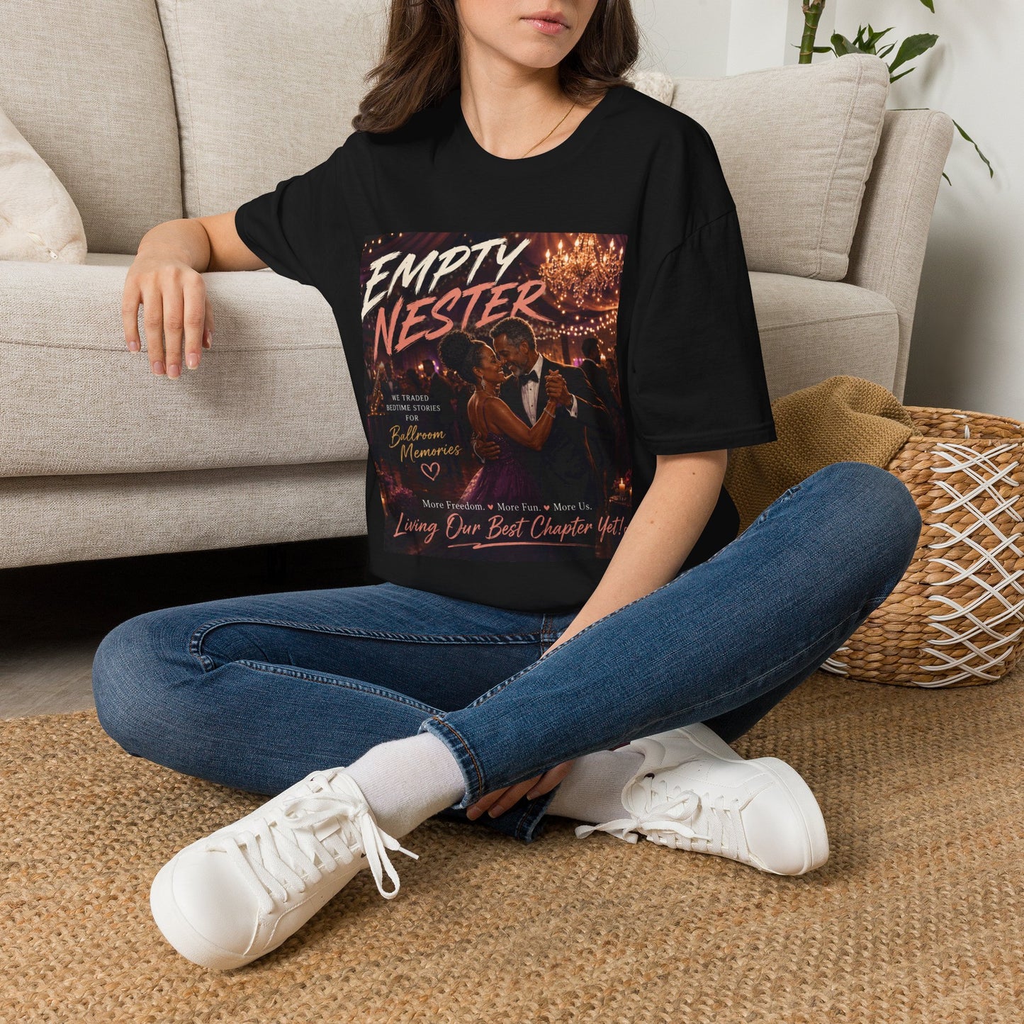 Empty Nester T-Shirt — Celebratory Retro Couple Design