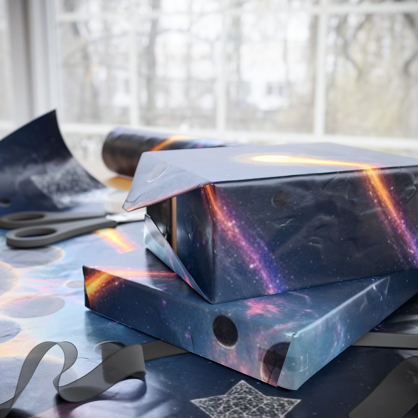 Cosmic Galaxy Wrapping Paper Roll - Perfect for Gifts & Celebrations