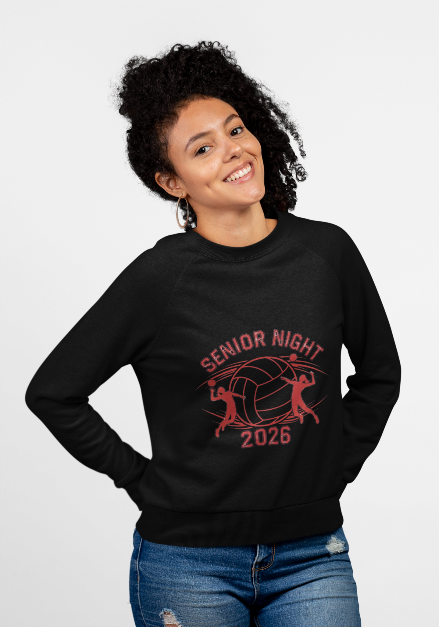 Senior Night Volleyball Sweatshirt, Unisex Crewneck for Athletes, Game Day Apparel, Team Spirit Wear, Graduation Celebration