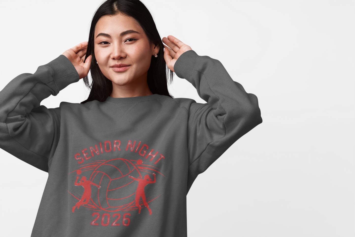 Senior Night Volleyball Sweatshirt, Unisex Crewneck for Athletes, Game Day Apparel, Team Spirit Wear, Graduation Celebration