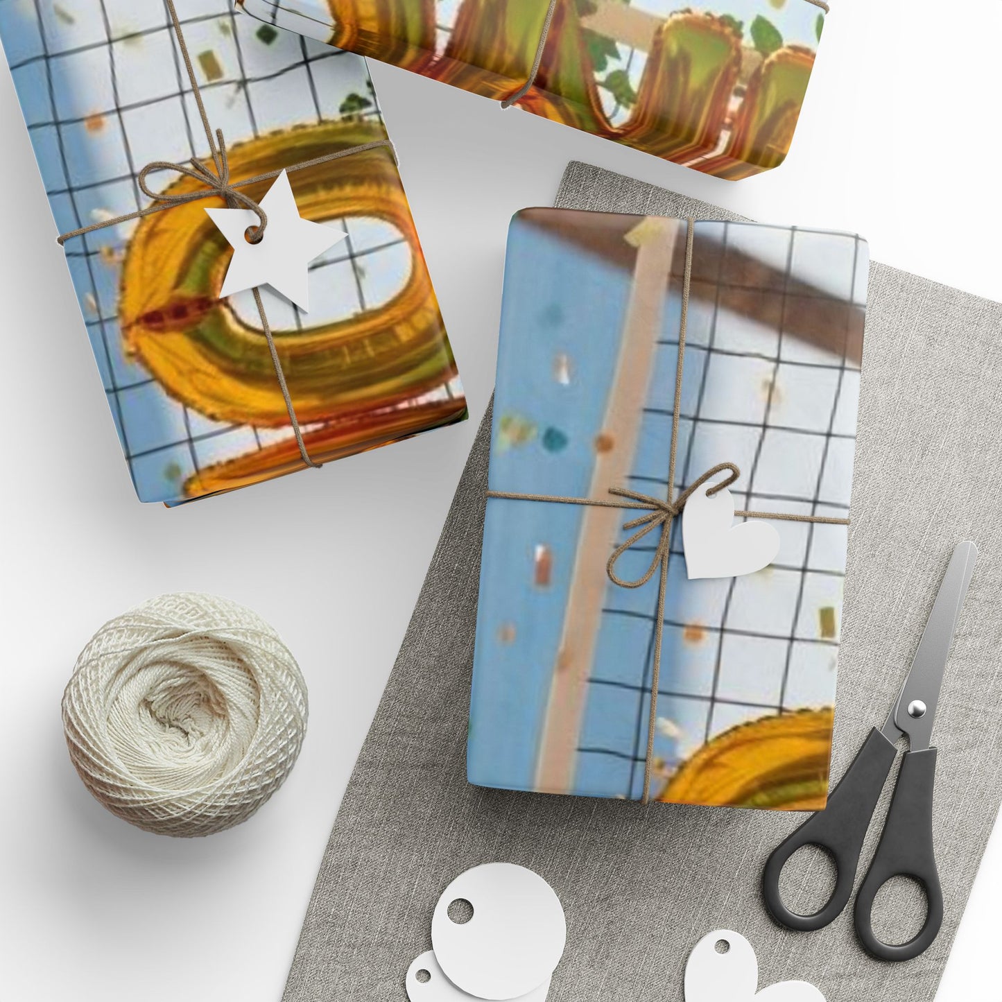 Tropical Paradise Wrapping Paper - Beautiful Beach Scene Gift Wrap for All Occasions