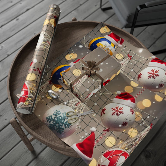 Festive Holiday Wrapping Paper Roll - Merry Christmas Design