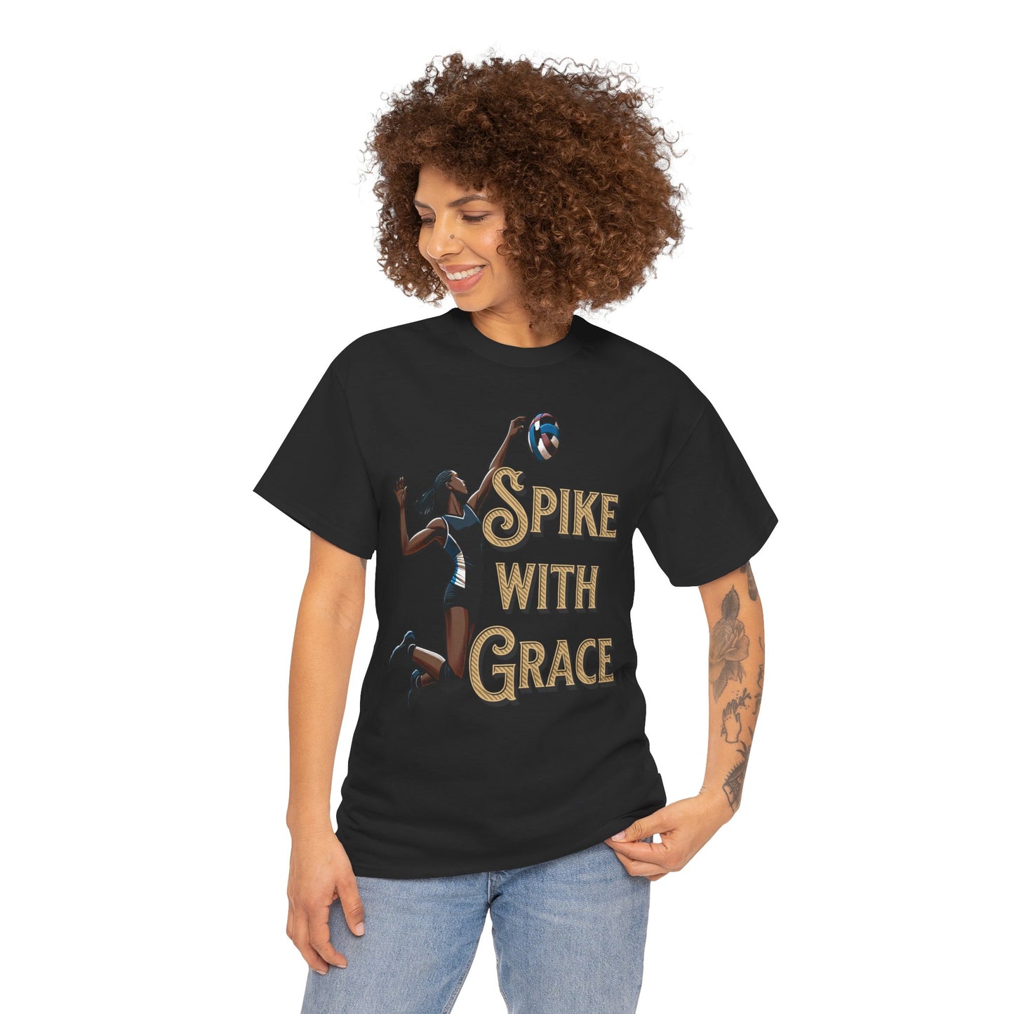 Spike with Grace Volleyball tshirt