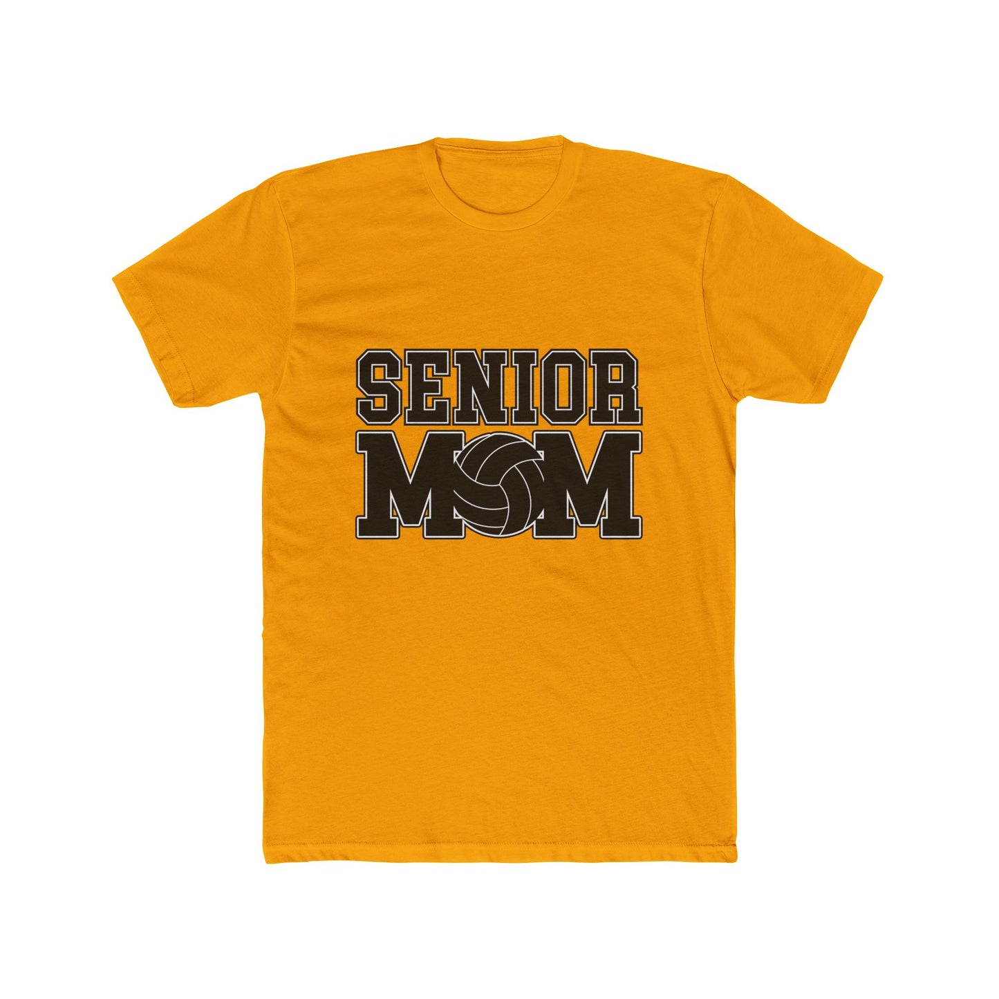 Senior Volleyball Mom Unisex Cotton Crew Tee - Perfect for High School Graduation, Gifts for Mothers, Family Celebrations, Casual Wear, Sports Events