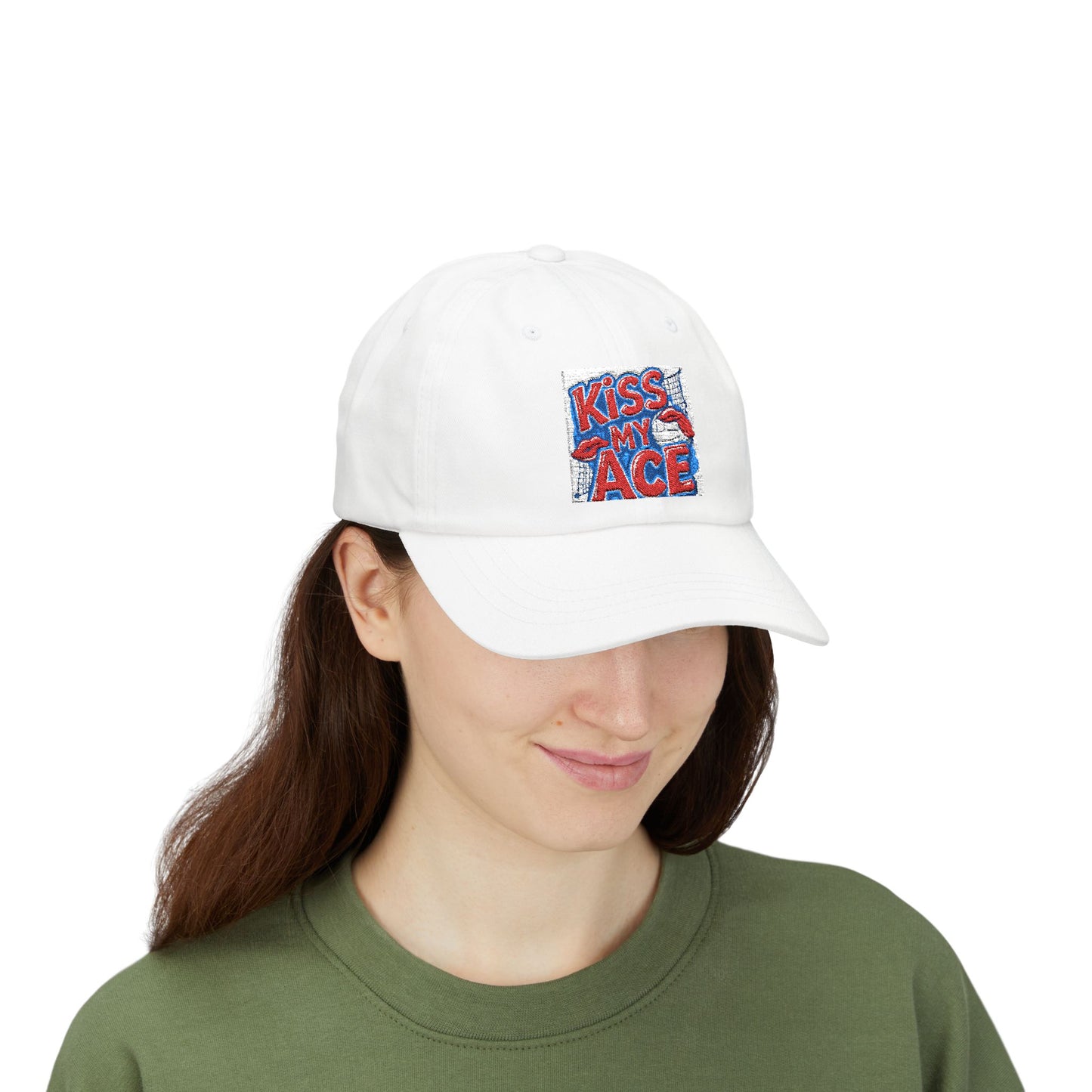 Kiss My Ace Classic Dad Cap, Cotton Hat for Sports Lovers, Casual Summer Cap, Great for gift, and Fun Outdoor Accessory