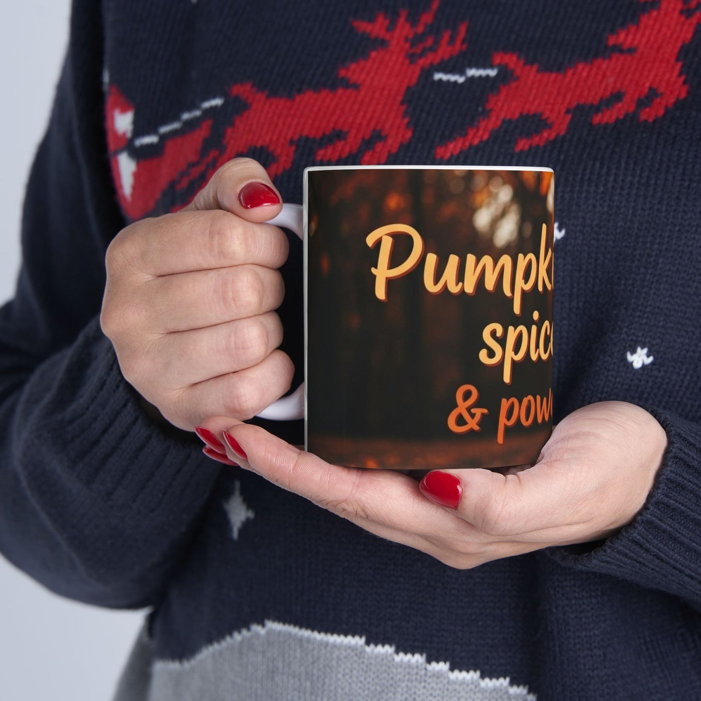 Pumpkin Spice Volleyball Mug, Cozy Fall Coffee Cup, Sports Fan Gift, Autumn Decor, Seasonal Beverage Mug
