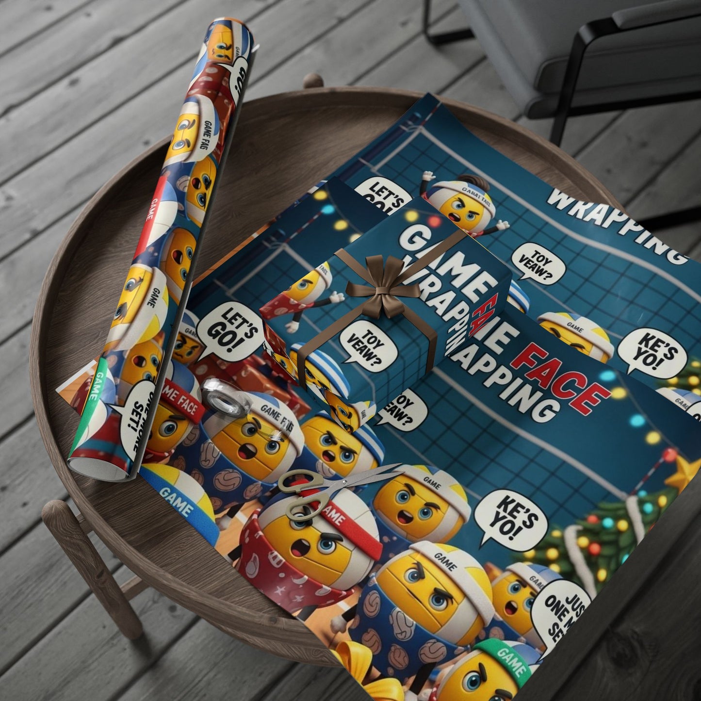 Festive Wrapping Paper Roll - Colorful Holiday Design