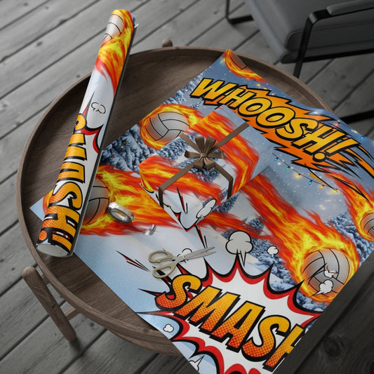 Fireball Volleyball Wrapping Paper