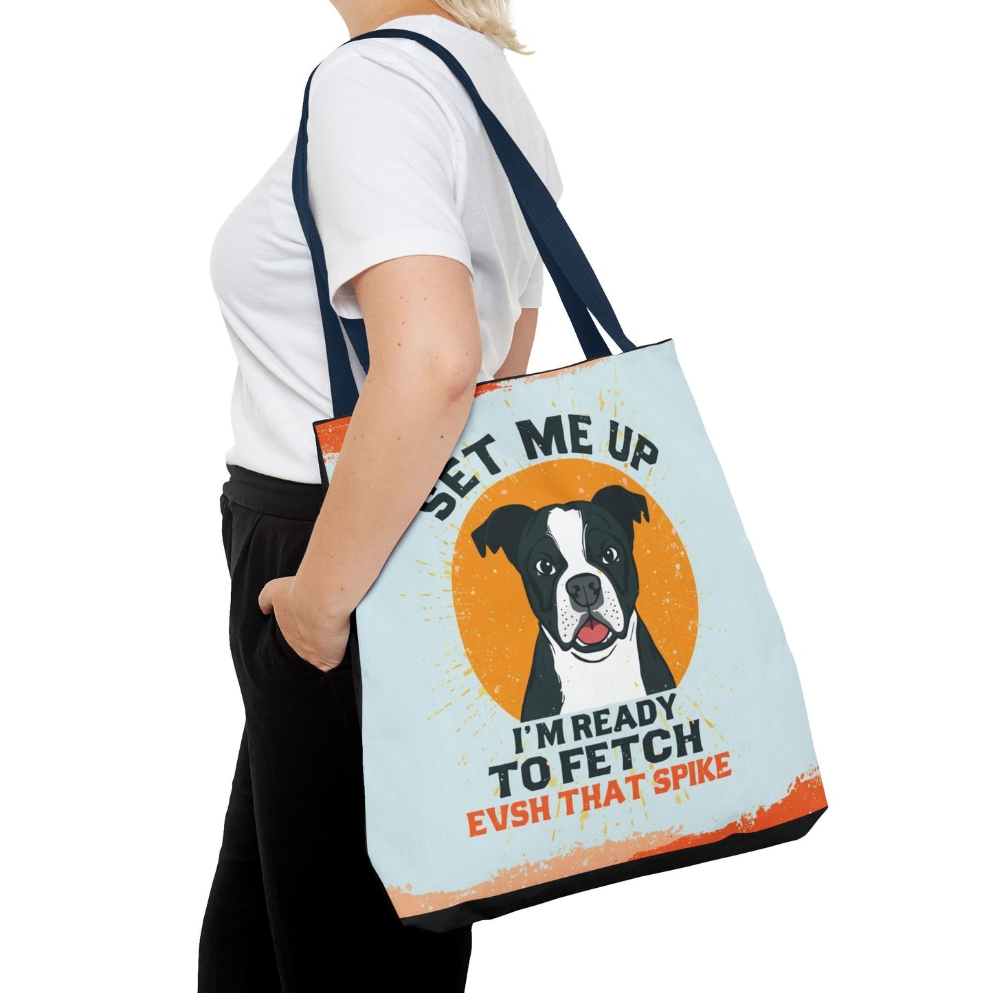 Dog Lover Tote Bag, Fun Pet Accessory, Fetch Bag, Gift for Dog Owners, AOP Design, Everyday Use