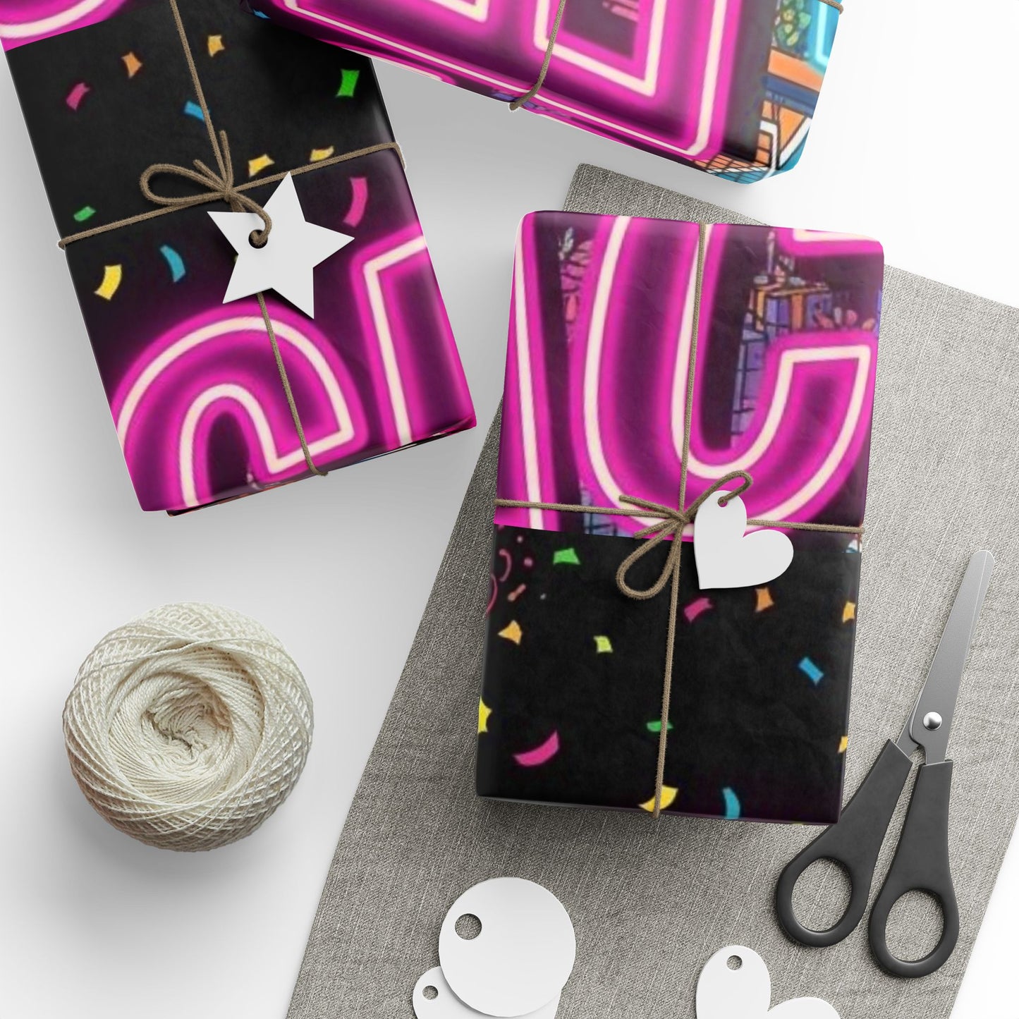 Vibrant Wrapping Paper for Celebrations - Colorful Gift Wrap with Fun Designs